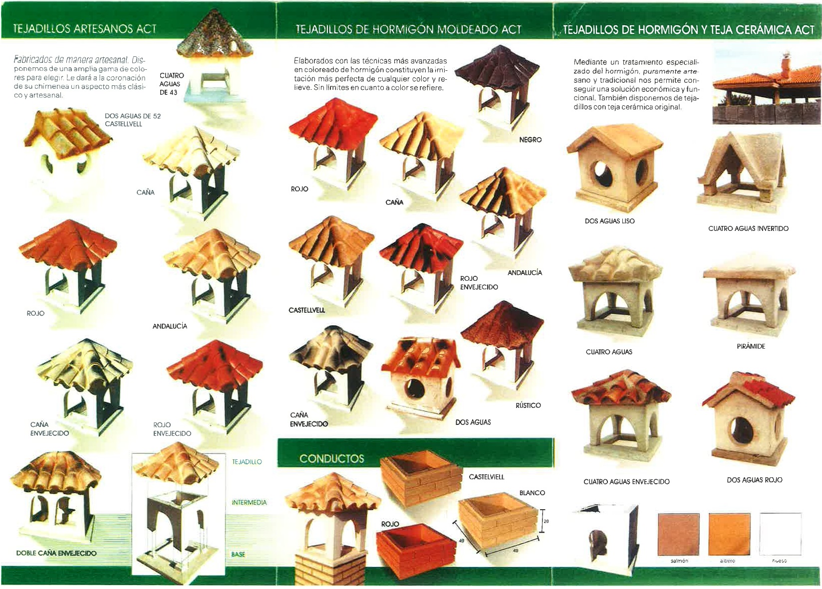 TEJADILLO COMPLETO 4 AGUAS CERAMICO ENVEJECIDO