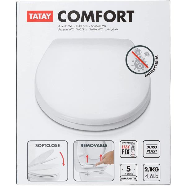 ASIENTO WC COMFORT BLANCO
