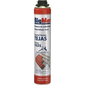 BIGMAT ESPUMA PU TEJAS PISTOLA 750 ML