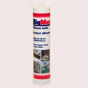 BIGMAT SILICONA ACIDA  BLANCA 280ML