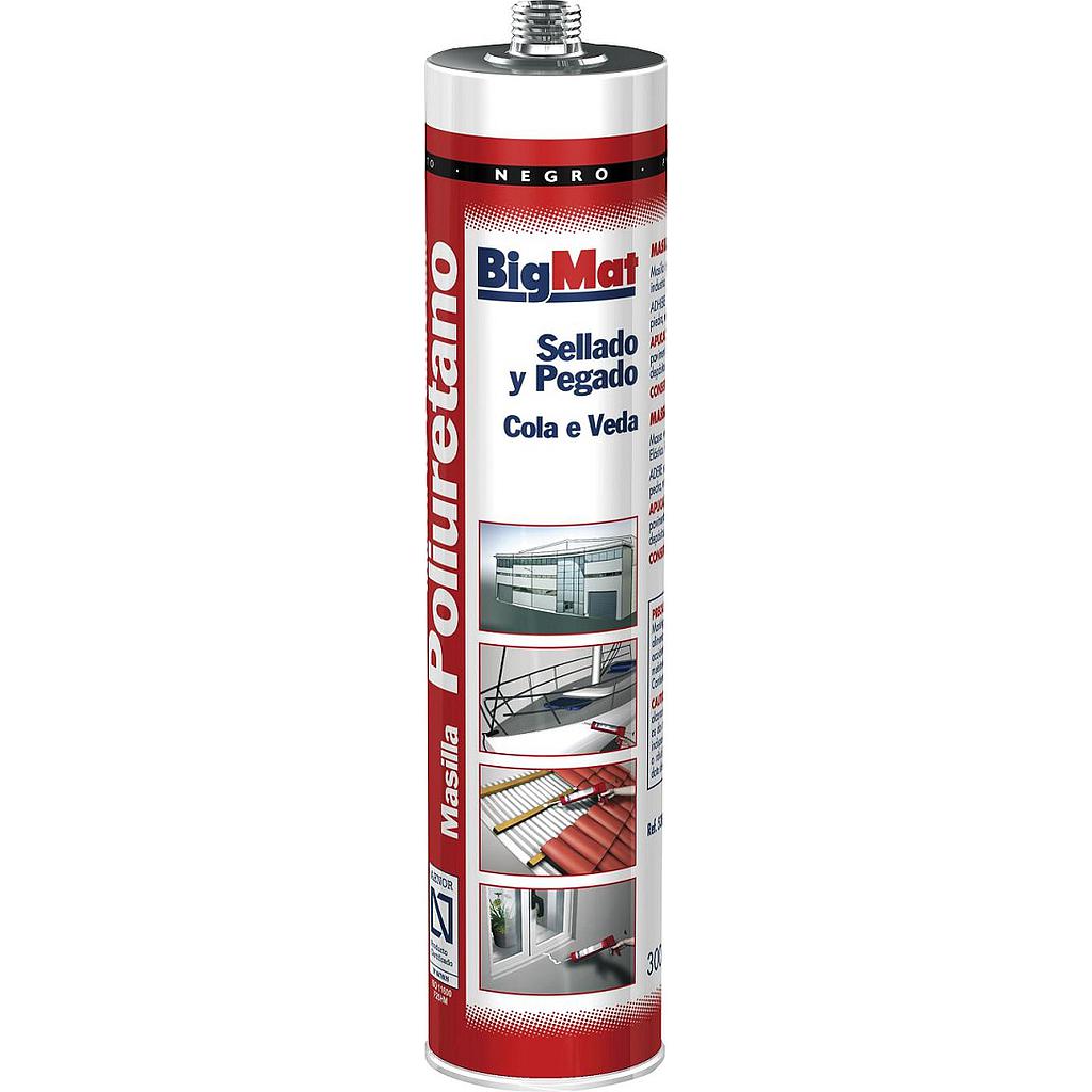 MASILLA PU BIGMAT NEGRO 300ML