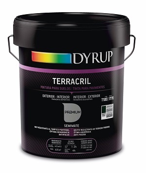 PINTURA SUELO TERRACRIL ROJO TENIS 15LT