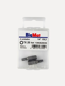 PUNTAS BIGMAT TORX 30X25MM 1/4&quot;