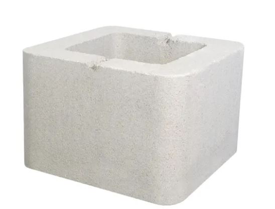 PILAR LISO 40X40X20 GRIS