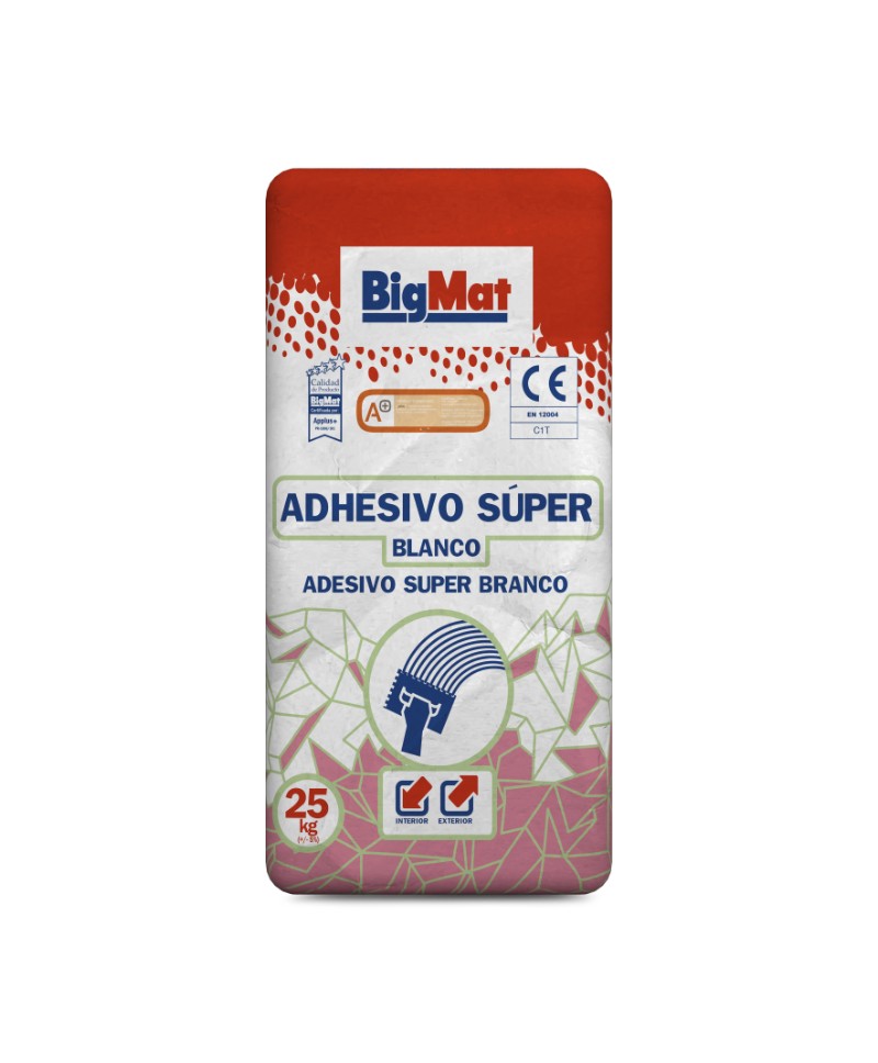 SACO CEMENTO BIGMAT COLA SUPER BLANCO C1  25 KG