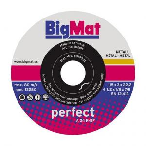 DISCO METAL BIGMAT A24EX 115X2,5X22,23 (RETRÁCTIL)
