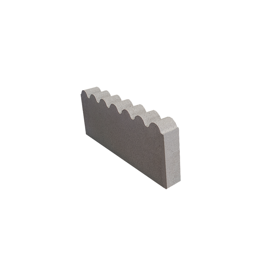 PZ BORDILLO JARDIN ONDULADO GRIS 50X20X6