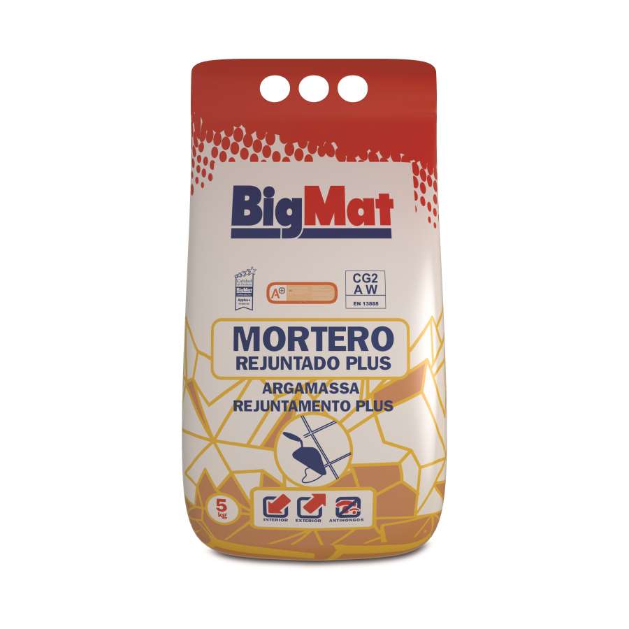 BIGMAT JUNTA PLUS 5 KG, GRIS P1156