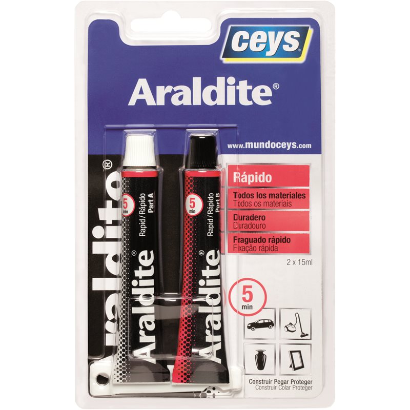 ARALDITE  RAPIDO GRANDE BLISTER 15+15ML