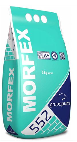 MORTERO REFRACTARIO MORFEX GRIS 552 5KG