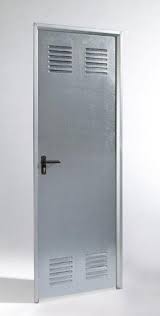 PUERTA GALVANIZADA VENTILADA 790X2000 IZQUIERDA