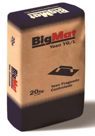 SACO YESO CONTROLADO BIGMAT yg-l (20 kg)