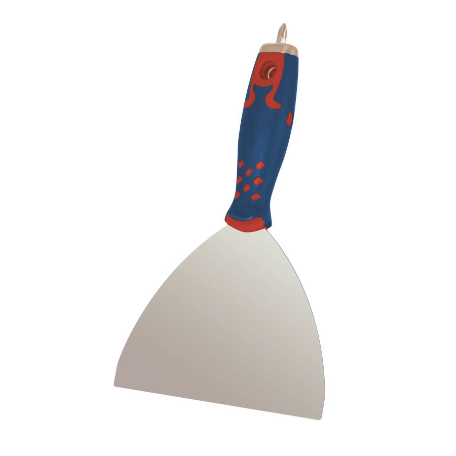 ESPATULA BIGMAT INOX CON 5 PUNTAS MANGO GOMA 150MM