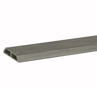 JUNQUILLO MONOCAPA 20MM ANCHO PVC GRIS 2000MM