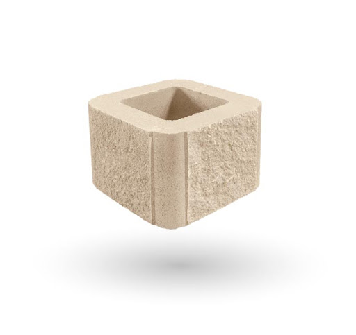 PILAR SPLIT 30X30X20 MARFIL