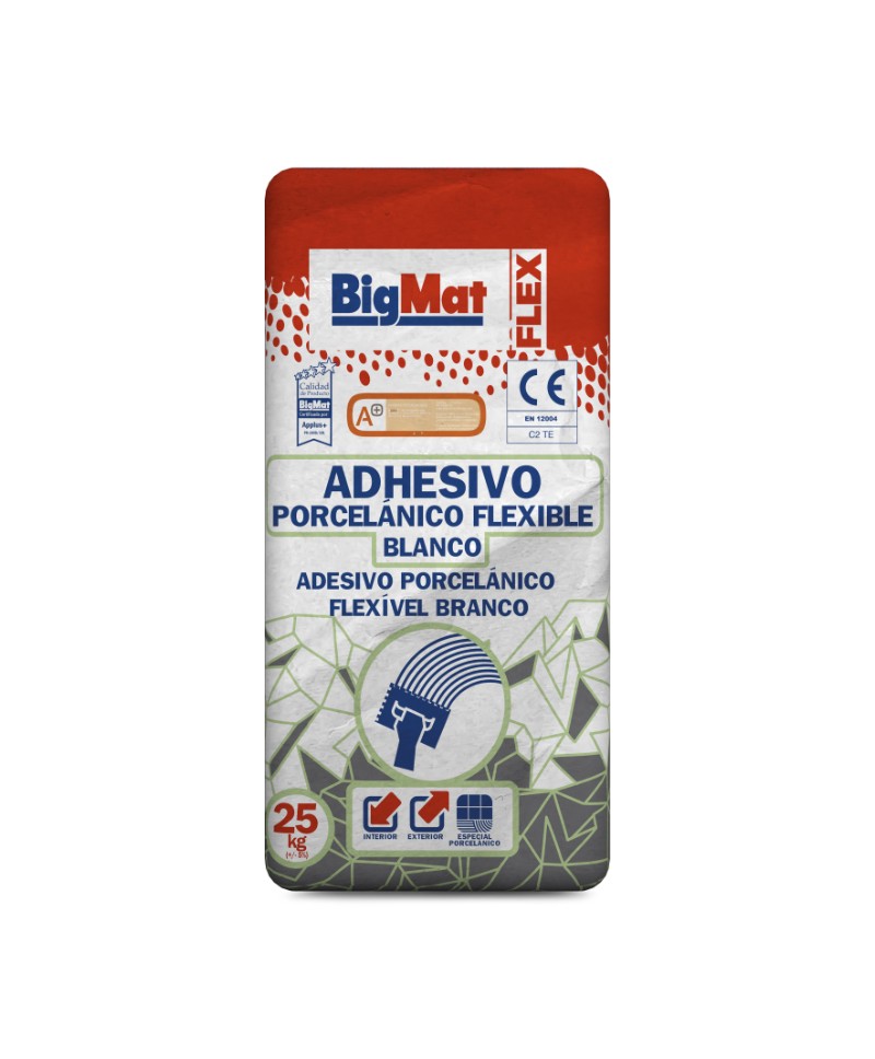 ADHESIVO FLEXIBLE BIGMAT GEL C2 TE S1 25 KG BCO.