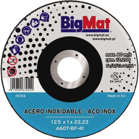 DISCO INOX BIGMAT A660R 125X1X22,23