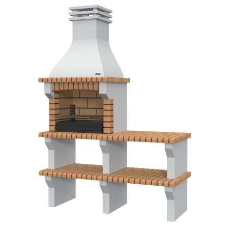 BARBACOA BIGMAT SESIMBRA 160LX58PX240ACM C/BRASERO+BANCADA