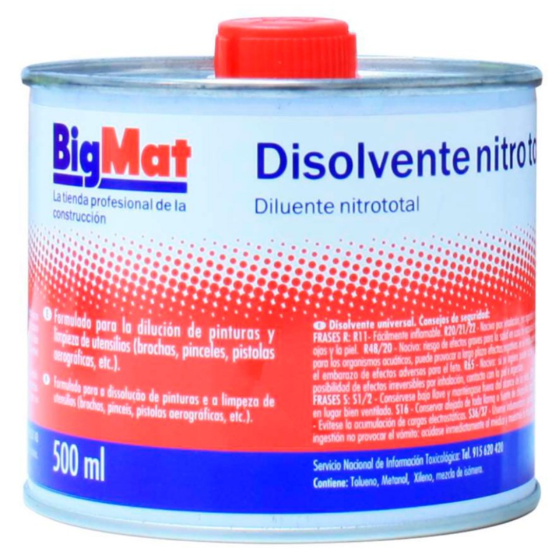 DISOLVENTE NITRO TOTAL 500ML LATA BIGMAT