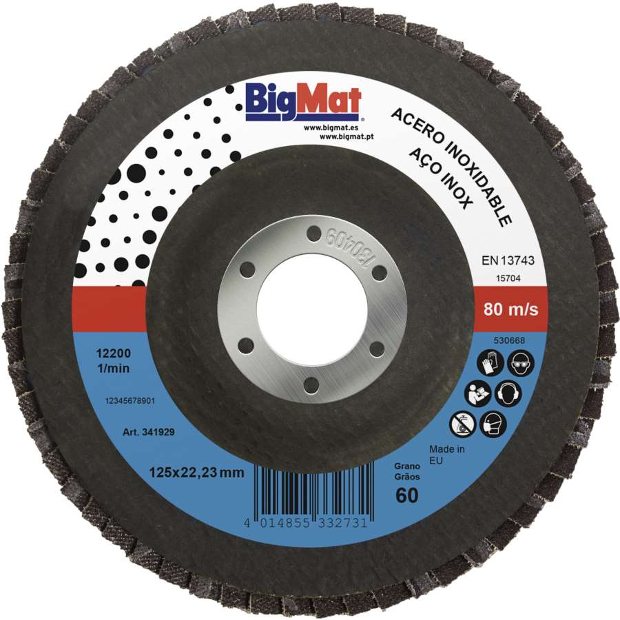 DISCO LÁMINAS BIGMAT 60 SMT324 125X22,23 (RETRACTIL)