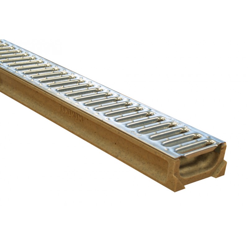 CANAL POLIMERO+ REJILLA GALVANIZADA 1000XH10