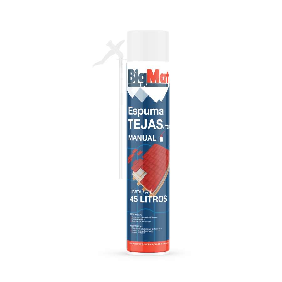 BIGMAT ESPUMA PU TEJAS CANULA 750 ML