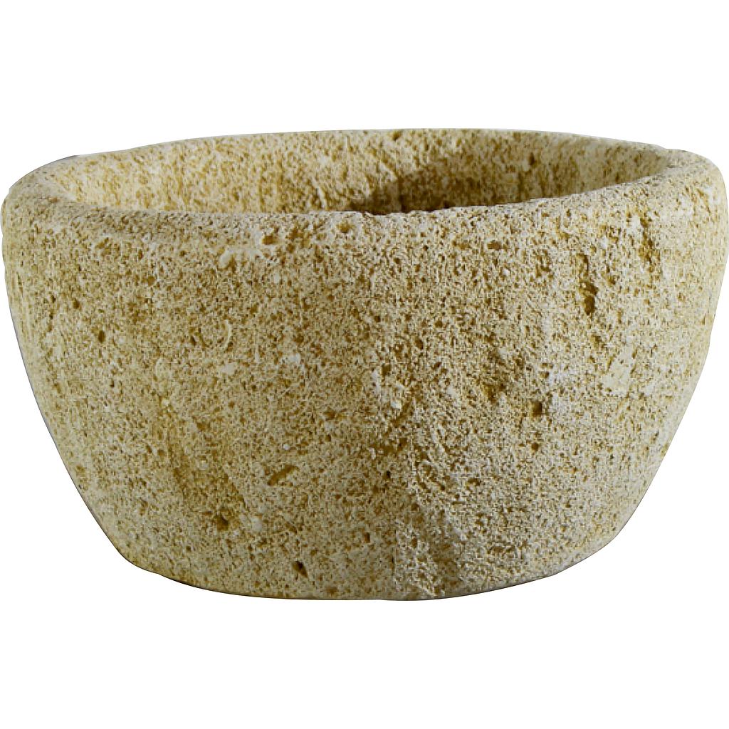 PILA RUSTICA REDONDA OCRE