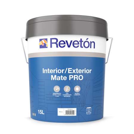 REVETÓN INTERIOR EXTERIOR PRO MATE 4L BLANCO