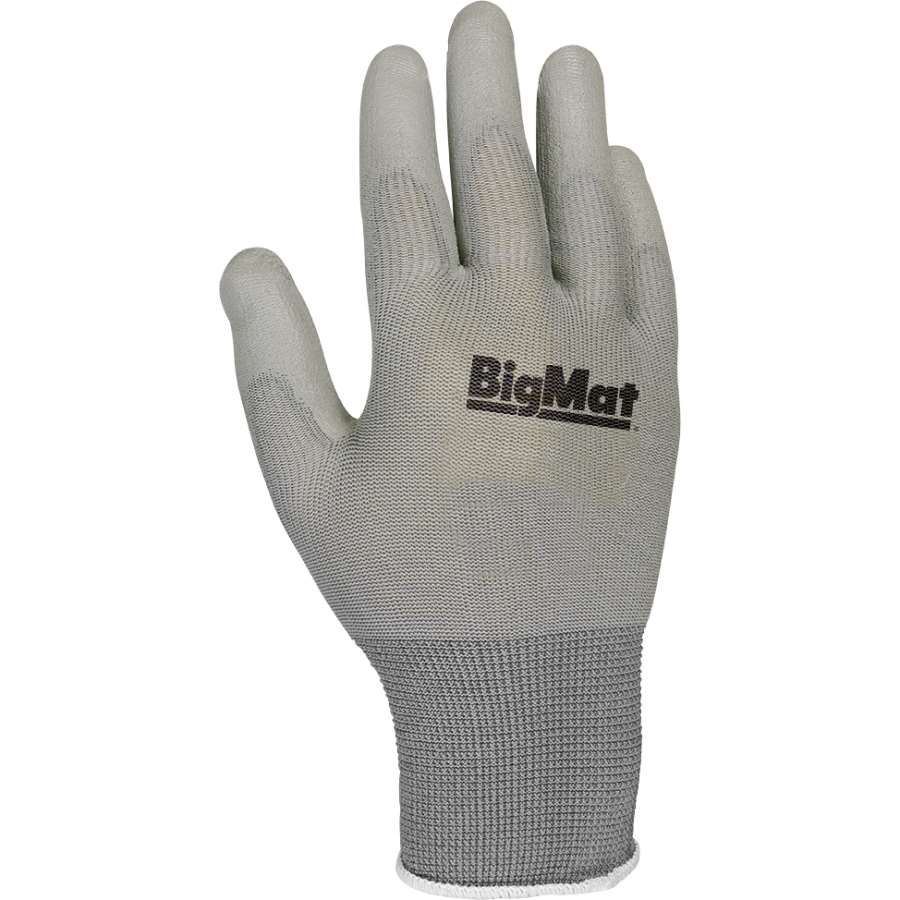 GUANTE BIGMAT PALMA PU GRIS T.10