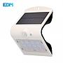 APLIQUE SOLAR 1,5W 220 LUMEN RECARGABLE SENSOR DE PRESENCIA (2-6M) COLOR BLANCO EDM